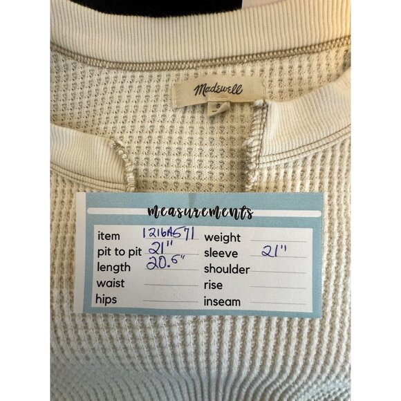 2/$30 Madewell Small Womens Waffle Knit Pullover Sweater - Picture 13 of 15